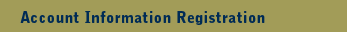 Account Information Registration